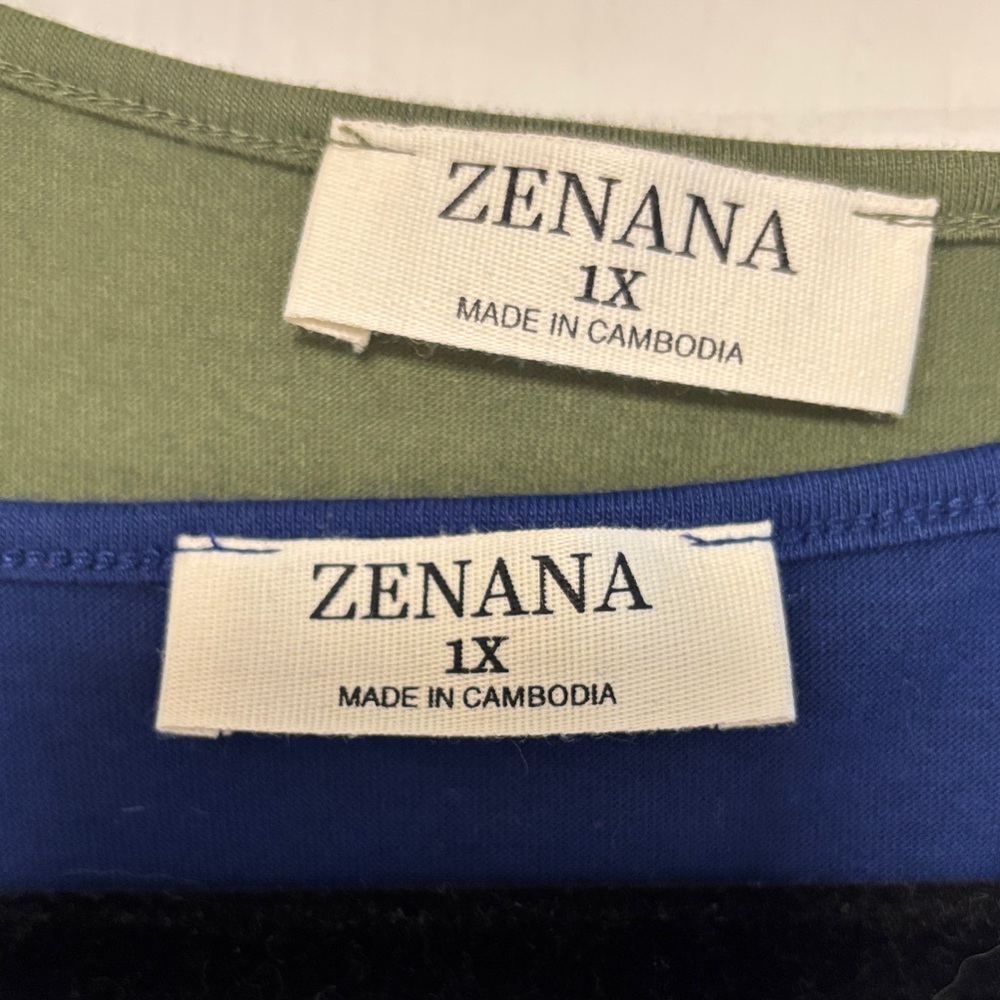 2 Zenana Outfitters Blue and Green Midi Dresses - Picture 2 of 6